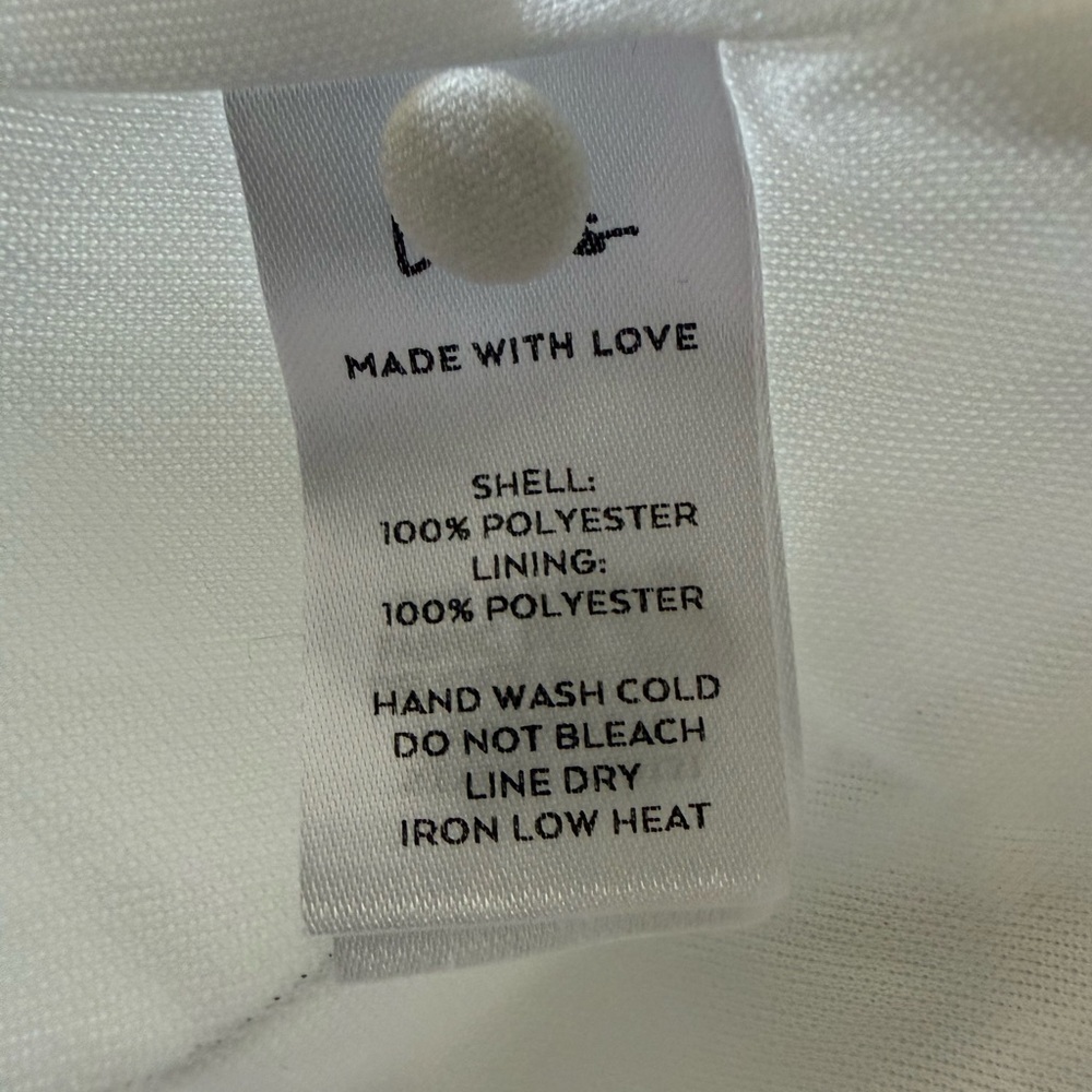 Lulus Love of Mine White Halter Mini Midi Swing Dress, Size L,‎ NWT - Picture 13 of 15